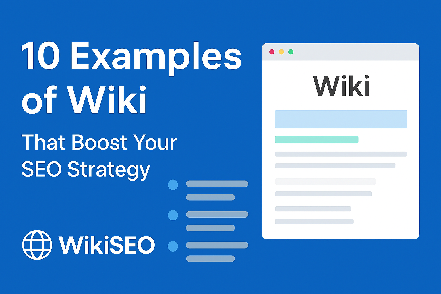 10 Examples of Wiki You Can Leverage for SEO Success